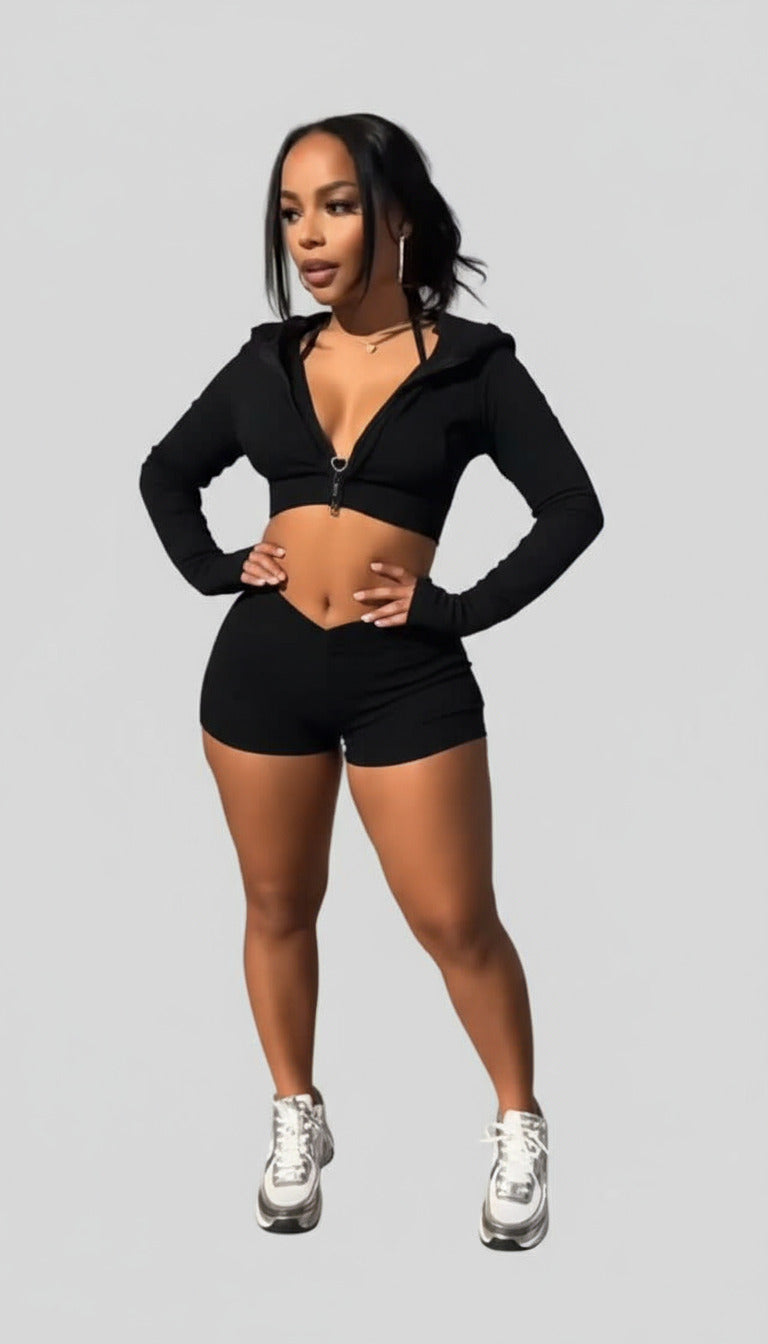 Tenue de Sport femme 3 pièces à capuche