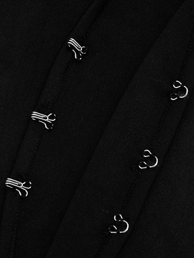 Womens Cut-Out Buckle Long Sleeve Crop Top and Legging Suits Set 2 Piece Outfits Female Night Clubwear Overalls Fitness