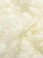 Elegant Apricot Flower Roses 3 Pc Set Holiday Outfits Glam Floral Embellished Bra Top and Maxi Skirt Set Beach Suit Set