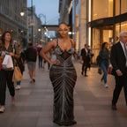 Gorgeous Black Mesh Rhinestone Underwire Mermaid Gown Summer Women Sheer Mesh Crystal Party Dress Celebrities Outifts