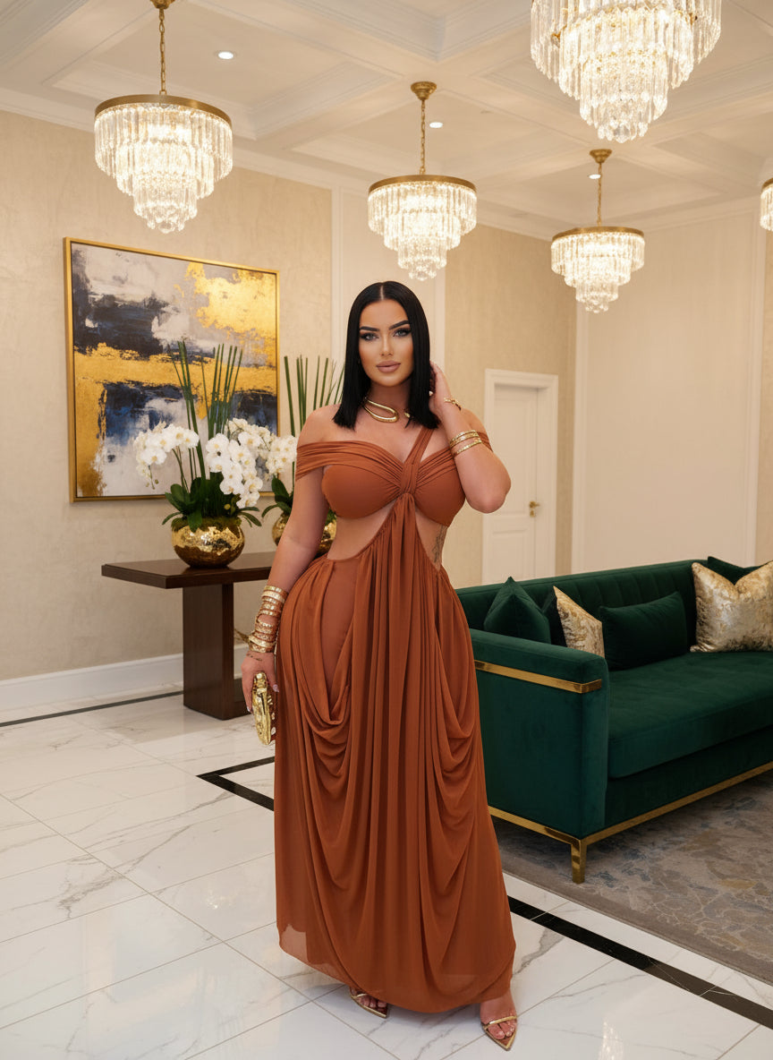 Chic Women'S Cut Out Layered Irregular Party Dresses Special Occasion Outfits Loose Ruched Night Out Vestidos Clubwear